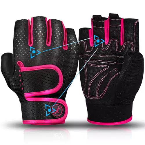 MOREOK Gewichtheber Handschuhe - 3MM Gel Fitness Handschuhe für Krafttraining
