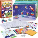 Mostof DIY Färben Aufkleber Bastelsets für Kinder 4-9 Jahre, Glitter Transferfolie