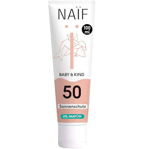 Naïf Mineralische Sonnencreme LSF 50 für Baby und Kind - Wasserresistent, Ohne Mikroplastik