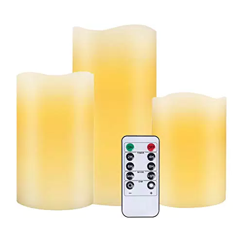 Nancia LED Kerzen – Flammenlose Dekorationskerzen mit realistischer Flamme