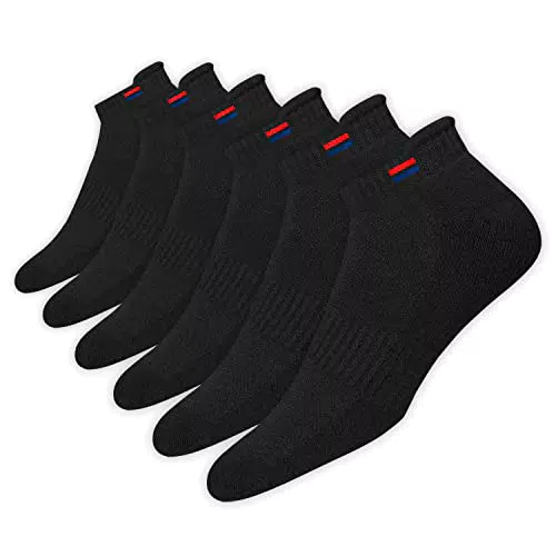 NAVYSPORT 6 Paar Sneaker Socken Herren Damen Sportsocken Baumwolle Socken Kurz Socken Unisex