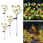 NEXVIN Solarlampen für Garten – Wasserdichte 32 LED Firefly Solarleuchten