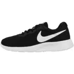 Nike Damen Tanjun Sneakers, Black White-Barely Volt-Black