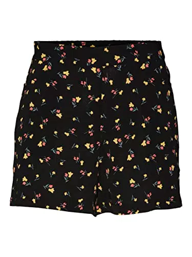 Noisy May Damen Shorts Nmclara Smiley - Kalamata Leo Muster - Größe XS