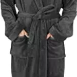 NY Threads Bademantel Herren Kapuze, Weicher Fleece