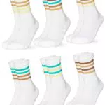 Occulto Herren Retro Tennissocken 6er Pack 80s 43-46