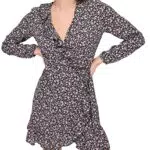 ONLY Onlcarly L/S Wrap Short Dress - Elegantes Damenkleid für jeden Anlass