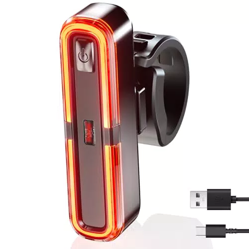 OnMeto LED Rücklicht Fahrrad, USB-C wiederaufladbar, IPX5 wasserdicht für E-Bike