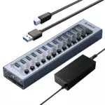 ORICO USB 3.0 Aluminium Hub - 13 Ports für PC, iMac und externe Geräte