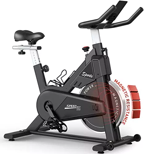 PASYOU Heimtrainer Fahrrad mit Magnetischem Widerstand und LCD Monitor