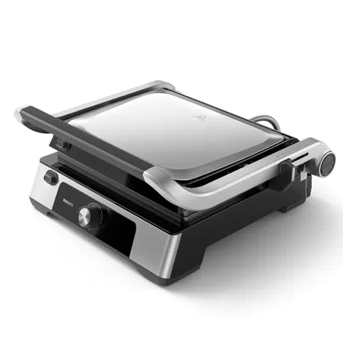 Philips Kontaktgrill HD6301/90 mit einstellbarer Temperatur und Antihaftplatten