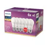 Philips LED Classic E27 Lampe, energiesparend und langlebig für warmweißes Licht