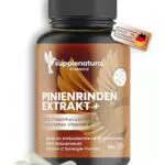 SUPPLENATURA® Pinienrindenextrakt hochdosiert 660mg - 95% Proanthocyanidine, Vitamin C