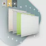 Easyfix Plissee ohne Bohren Klemmfix Jalousie Sonnenschutz für Fenster und Tür