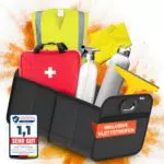 POUKO® Kofferraum Organizer - Extrem stabiler Auto Organizer mit Anti-Rutsch-Klett