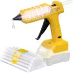 Powtree Heißklebepistole Akku für Dewalt 20V – kabellos und schnell aufheizend