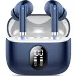 QXQ Bluetooth 5.4 Kopfhörer Sport In-Ear mit 4 ENC Mics und LED-Anzeige