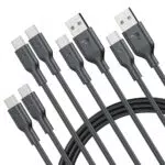RAMPOW USB C Kabel - Schnellladekabel für iPhone 15/16, MacBook und Samsung