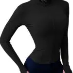 Rapbin Damen Laufjacke mit Daumenloch – Atmungsaktive Sportjacke für Fitness und Yoga