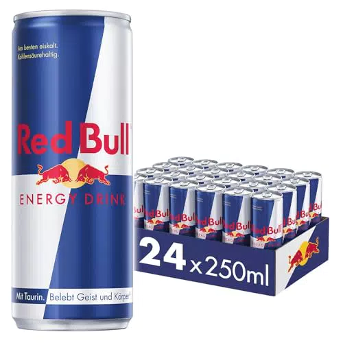 Red Bull Energy Drink - Palette mit 24 Dosen, EINWEG (250 ml) + Red Bull Energy Drink Apricot Edition - Palette mit 24 Dosen, EINWEG (250 ml)