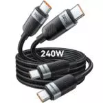 Rocoren USB-C Kabel 240W PD Schnellladekabel für iPhone, Samsung, MacBook