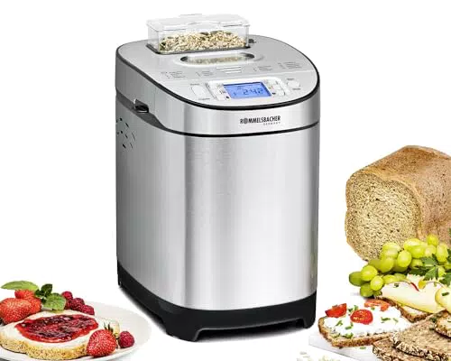 Rommelsbacher Brotbackautomat BA 550-13 mit automatischem Zutatenfach und 3 Bräunungsstufen