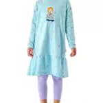 Schiesser Mädchen Schlafanzug Nachthemd mit Leggings aus 100% Bio-Baumwolle
