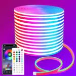 Neon LED Streifen mit App-Steuerung und Fernbedienung - Wasserdicht und flexibel - Ideal für Schlafzimmer und Außendekoration