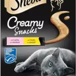 Sheba Katzensnacks - Leckere Creamy Snacks für Katzen - Huhn, Lachs, Rind