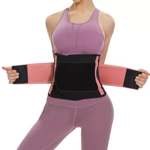 SIHOHAN Bauchweg Gürtel – Verstellbarer Fitness Waist Trainer für Herren und Damen