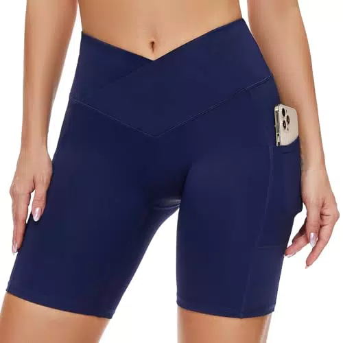 SIMIYA Radlerhose Damen - High Waist Sporthose für Yoga und Fitness