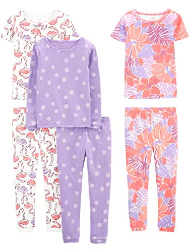 Simple Joys by Carter's Mädchen 6-teiliges Schlafanzug-Set