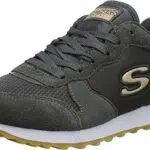 Skechers Damen Retros-og 85-goldn Gurl Sneaker, Grau Charcoal Suede Nylon Mesh Rose Gold Trim Ccl