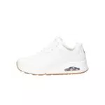 Skechers Damen UNO Stand ON AIR Sneakers, WHT weiß Durabuck