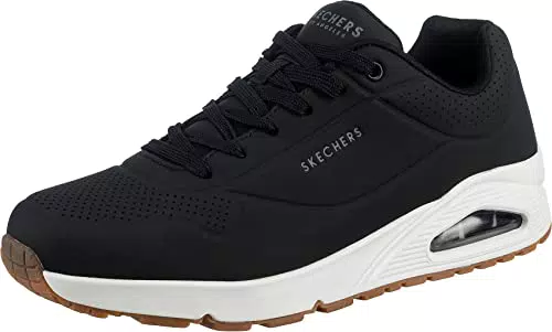 Skechers Herren Uno Stand On Air sneakers, Red Durabuck Mesh