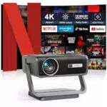 VOPLLS Smart Beamer 4K mit Auto Fokus und Dolby Audio für Heimkino und PS5