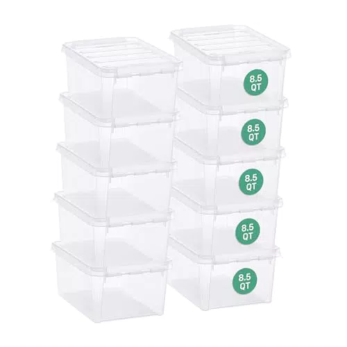 SmartStore Aufbewahrungsbox Classic 8L mit Deckel, stapelbar und lebensmittelecht