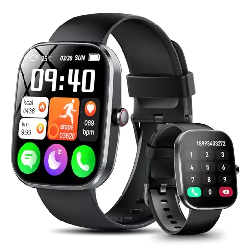 Smartwatch Fitness Tracker mit Bluetooth, IP68 Wasserdicht, 120 Sportmodi, Herzfrequenz