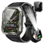 Smartwatch Herren Militär mit 100 Tagen Akkulaufzeit und IP68 wasserdicht