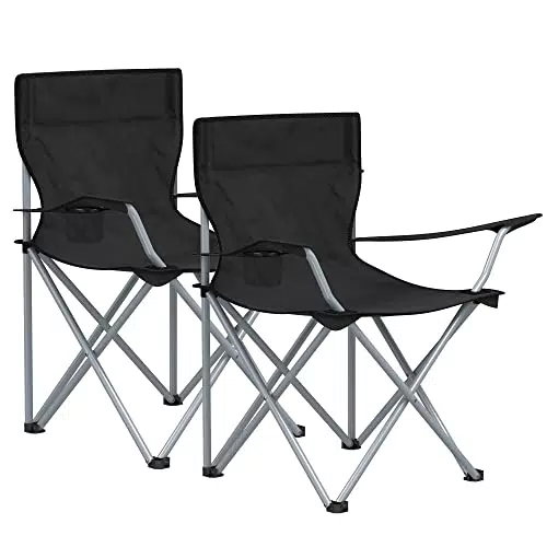SONGMICS Campingstuhl, 2er Set, Klappstuhl für Outdoor