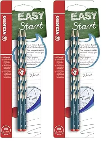STABILO EASYgraph Dreikant-Bleistift für Rechtshänder, Härtegrad HB