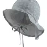 Sterntaler Sonnenhut mit Nackenschutz und Bindeband für Mädchen aus Baumwolle