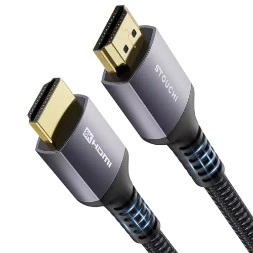 Stouchi HDMI 2.1 Kabel 8K, Ultra HD 48 Gbit/s, kompatibel mit PS5/Xbox Serie X