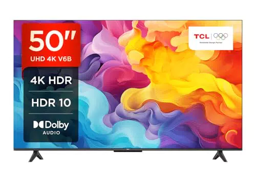 TCL 55V6B 55 Zoll 4K Ultra HD HDR Smart TV mit Google TV und Dolby Audio