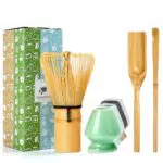 TEANAGOO Matcha Set – Traditionelles Matcha-Besen-Set mit Chasen und Chashaku