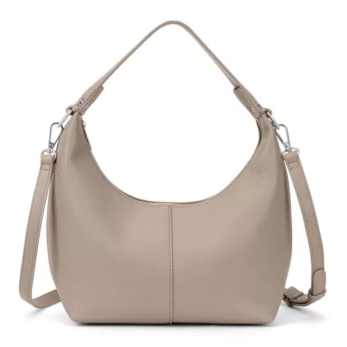 TIAASTAP Hobo Bag Damenhandtasche Vintage Umhängetasche mit Abnehmbarem Schultergurt