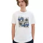 TOM TAILOR Denim Herren T-Shirt mit Foto-Print