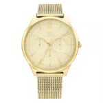 Tommy Hilfiger Damen Quarz Uhr mit Edelstahl-Mesh-Armband – Modell 1782458