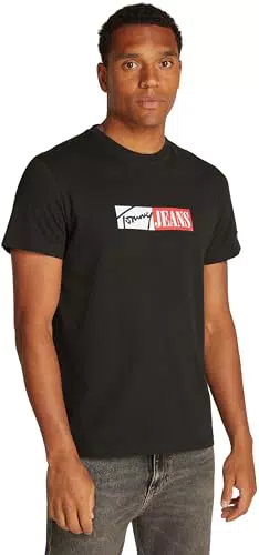 Tommy Jeans Slim Fit Herren T-Shirt mit Rundhalsausschnitt