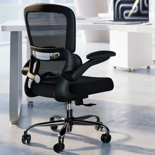 TRALT Ergonomischer Bürostuhl mit Rollen - Höhenverstellbarer Schreibtischstuhl